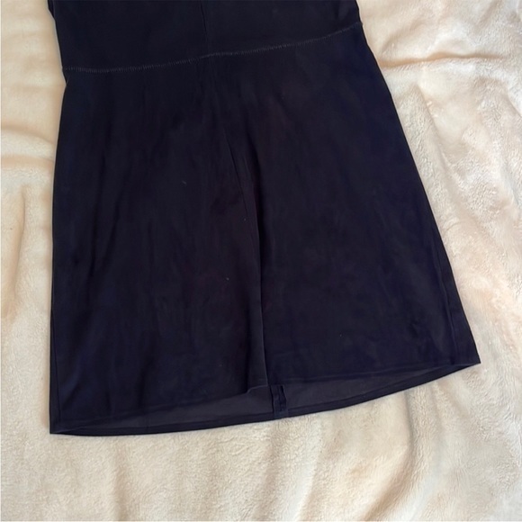 Lysse Faux Suede Navy Cutout Dress‎ - Picture 5 of 8